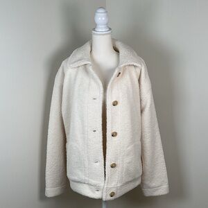 Amazon Women's Sherpa Like Button‎ Down Jacket Size XXL